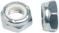 Гайка дюймовая 1 1/2"-12 UNF с нейлоновой вставкой DIN 985 (NTE series), оцинкованная сталь